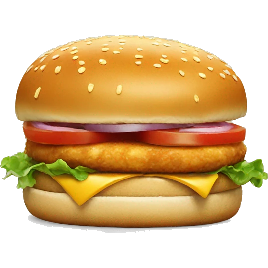 chicken burger emoji