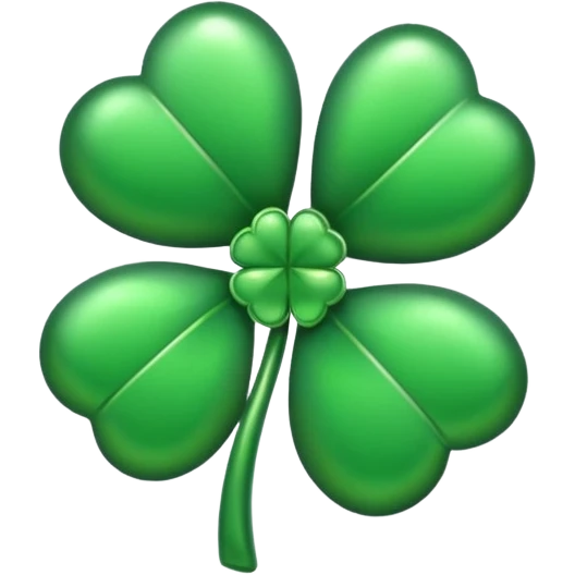 Lucky clover charm 
 emoji