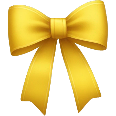 Yellow bow emoji