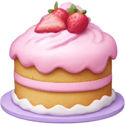 pastel pink shortcake emoji