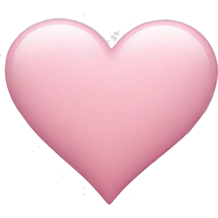 Light pink heart  emoji