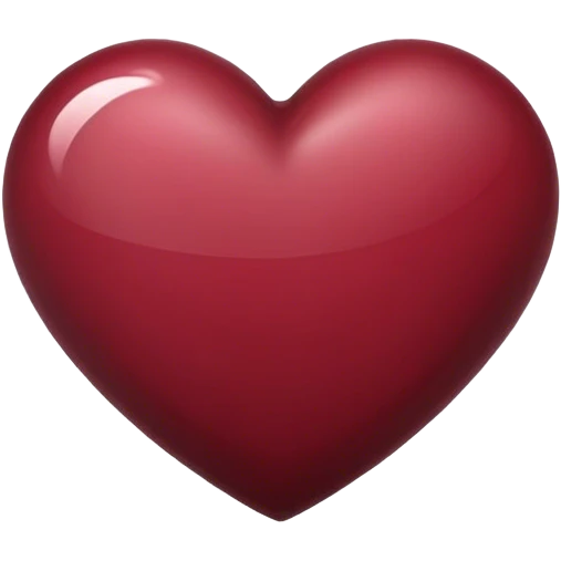 Maroon heart emoji