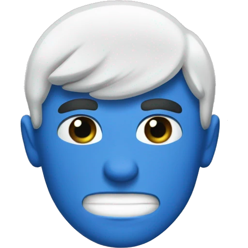 Blauer kreis mit weißem haken innen drinnen emoji