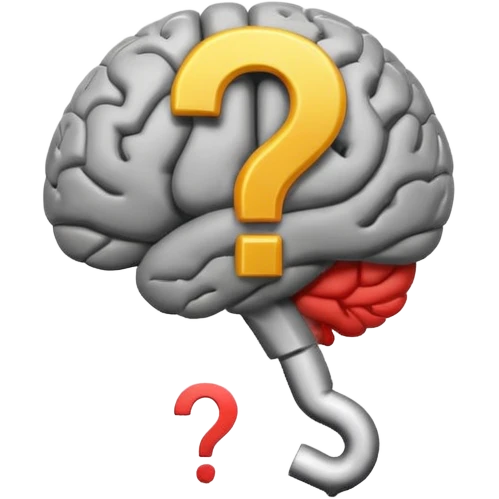 cerebro con interrogación emoji