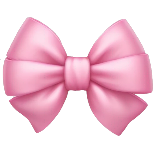 Baby pink bow emoji