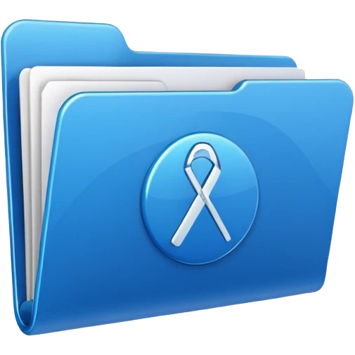 Make a blue viral  folder emoji