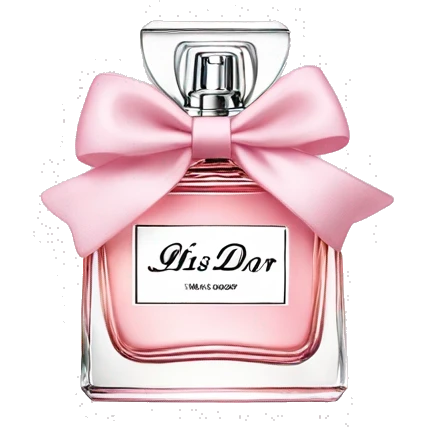 Miss Dior perfume in bow emoji