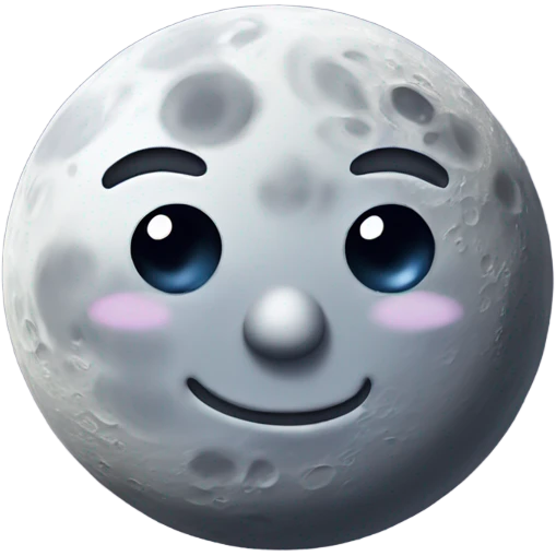 Moon wearing a hat emoji