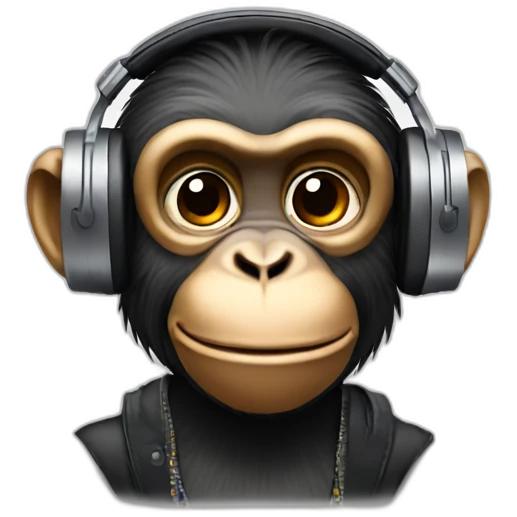 Monkey dj emoji