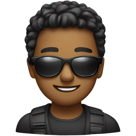 Hey with sunglasses emoji