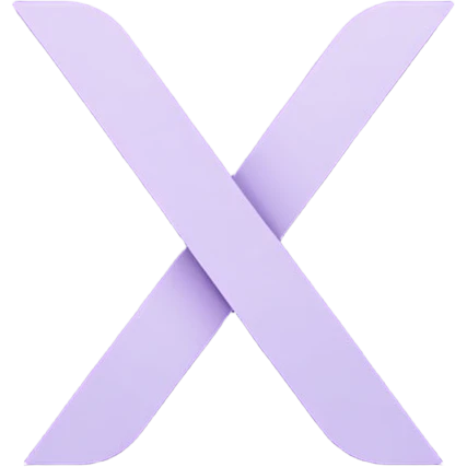 Netflix pretty aesthetic "N" logo in pastel purple emoji