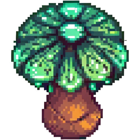 glowing mushroom with green glow emoji