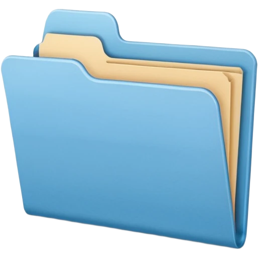 skyblue folder emoji