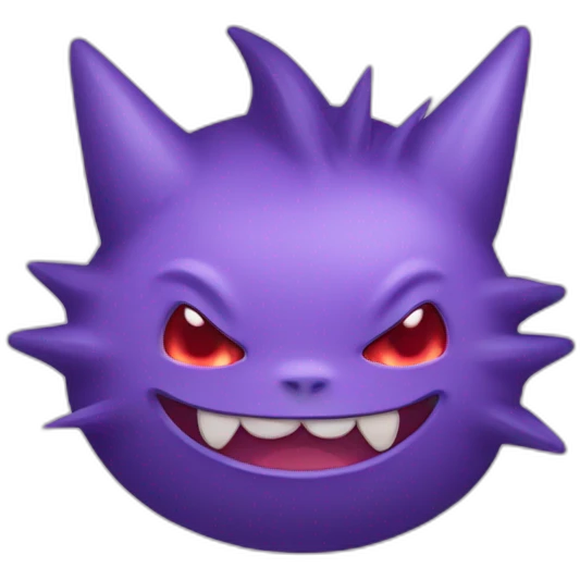 Kawaii gengar emoji