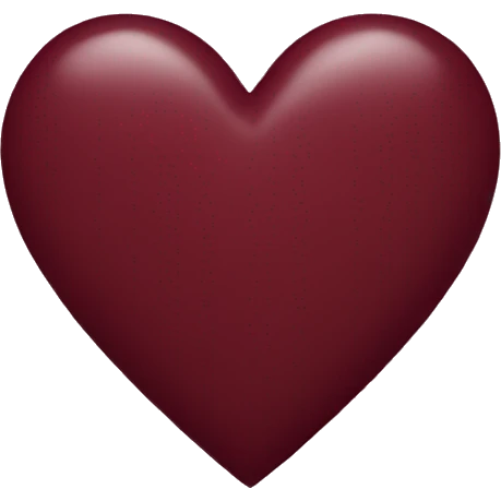 maroon heart emoji
