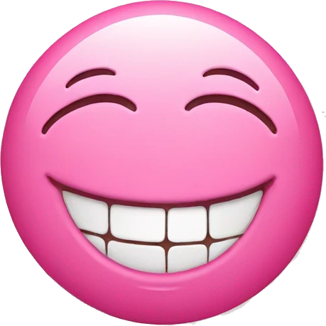  emoji face laughing and pink hearts around the head emoji