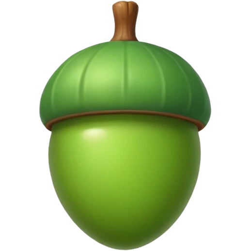 Acorn with green body emoji