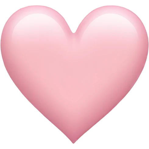 Light pink heart emoji