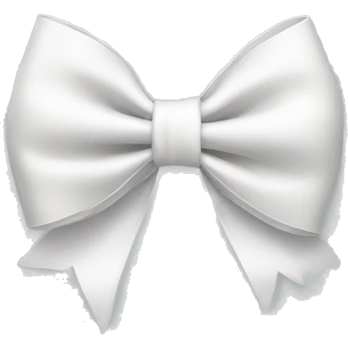 White bow  emoji