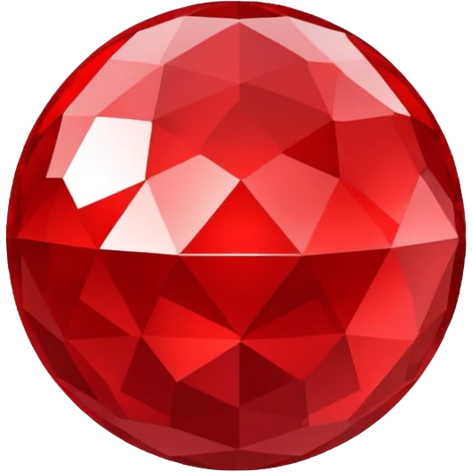 red mirrorball emoji