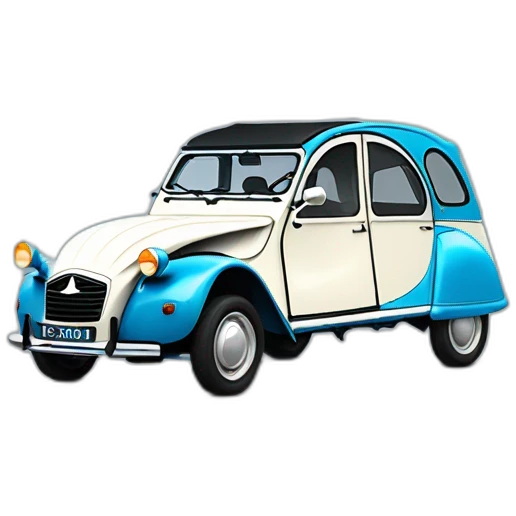 2CV bleu Citroën emoji