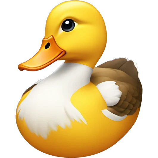 Preppy duck emoji