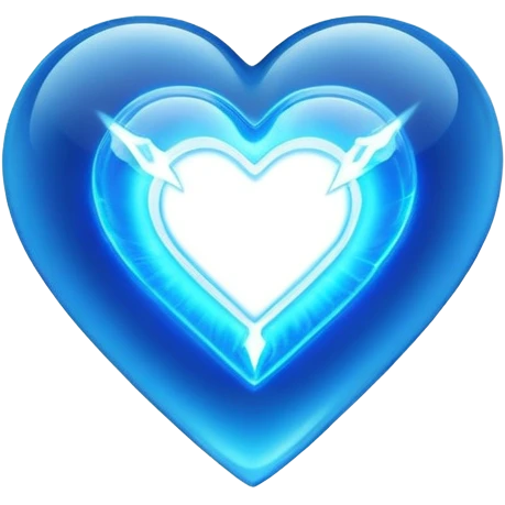 plasma energy electro heart shaped emoji