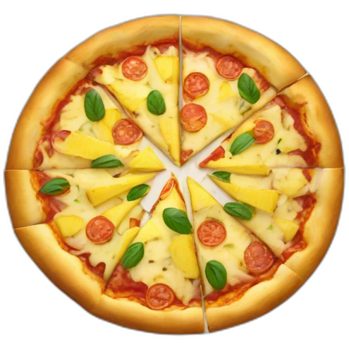 Une pizza à l'ananas emoji