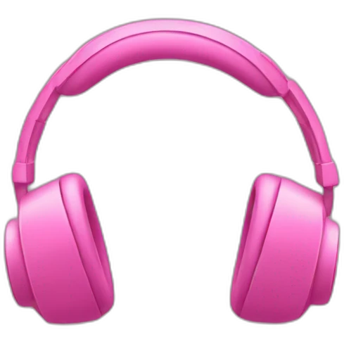 Pink headphone  emoji