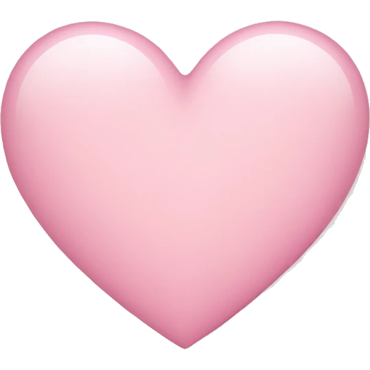 Light pink heart emoji