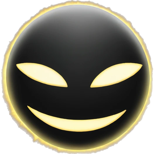 Black sun emoji