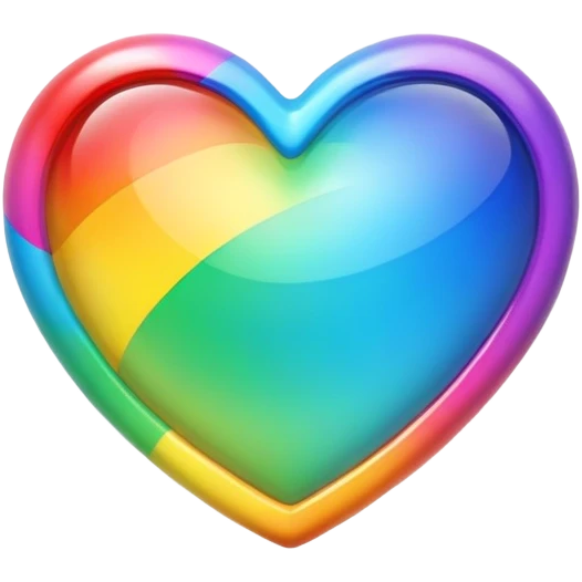 Rainbow heart emoji