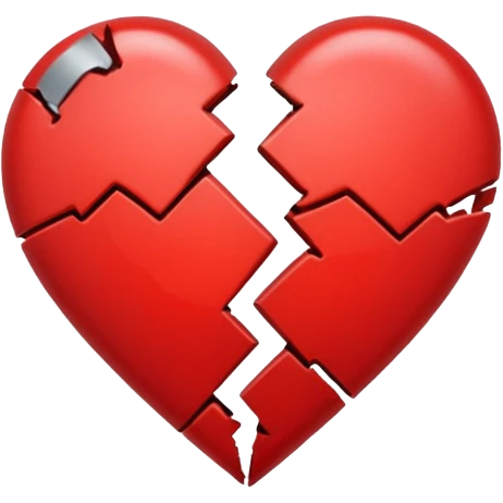 broken heart sticked together (divorce) emoji