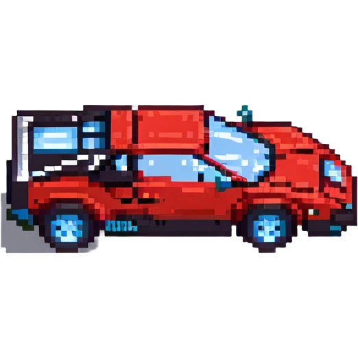 красная Lamborghini Countach, no background emoji