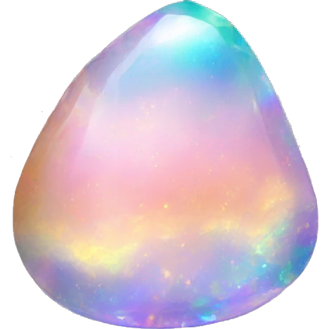 Iridescent Rainbow Opal Gemstone emoji