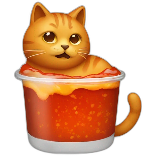 cat in hot sauce emoji