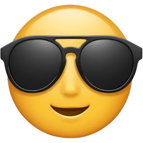 Óculos de sol preto emoji
