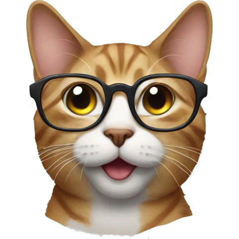 cat with glasses emoji