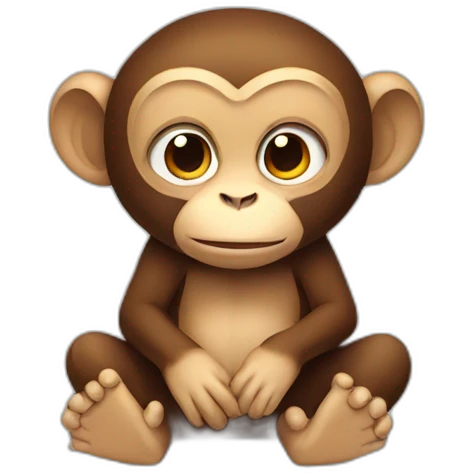 monkey sitting emoji