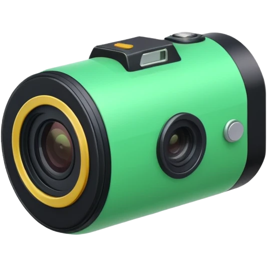 Disposable camera roll green emoji