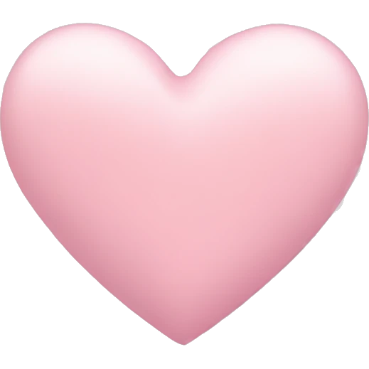 pastel pink heart emoji