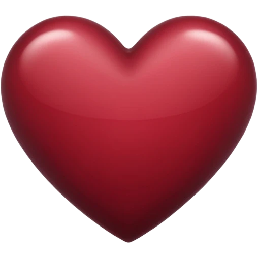 Maroon heart emoji