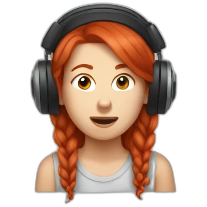 beatbox redhead emoji