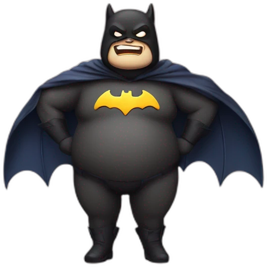 chubby bat man emoji