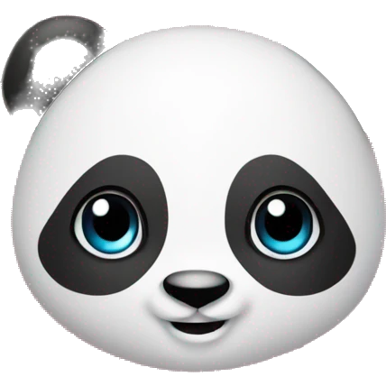 Panda enamorado con tulipanes emoji