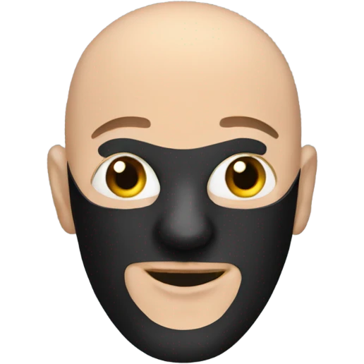 bald masked man  emoji