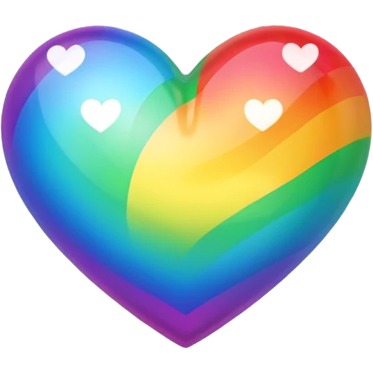Rainbow heart  emoji