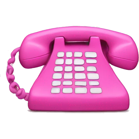 Messages on a pink phone emoji