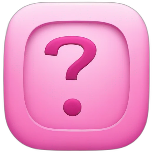 question answer - symbols are pink emoji