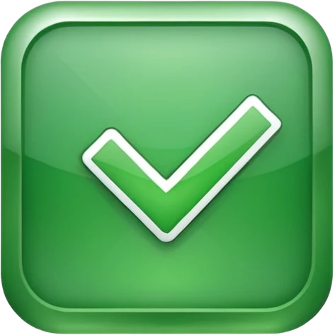 check mark button green square emoji